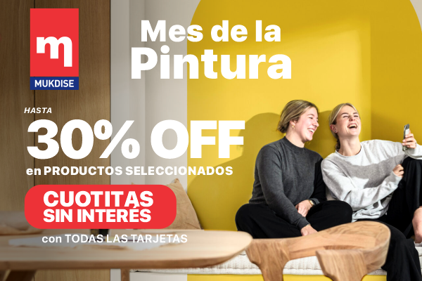 Hasta 30% OFF en Productos Seleccionados | Mes de la Pintura en Mukdise